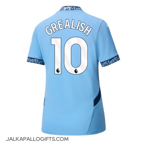 Manchester City Jack Grealish #10 Kotipaita Naiset 2024-25 Lyhythihainen